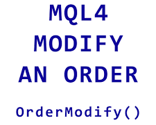 OrderModify - Модификация ордеров